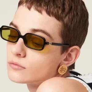 Final Price! Miu Miu MU11ZSF 16K07O Black/Olive Green Sunglasses New MIU MIU MU11ZSF 16K07O Black/Olive Green 52-15-140  main image 4